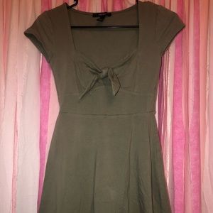 olive green dress, size S